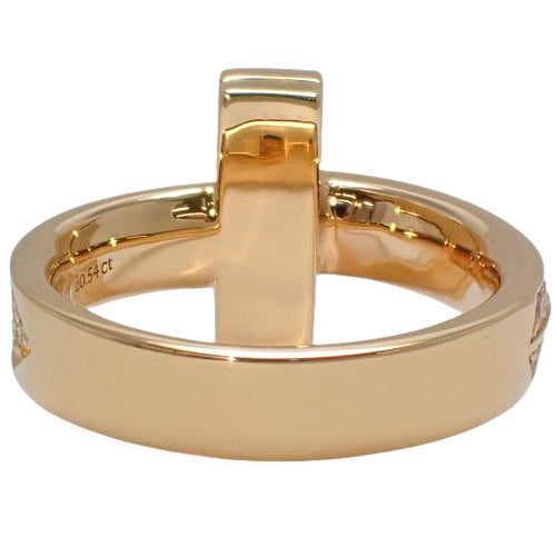 T One Ring with Diamond, 18K Pink Gold, PG