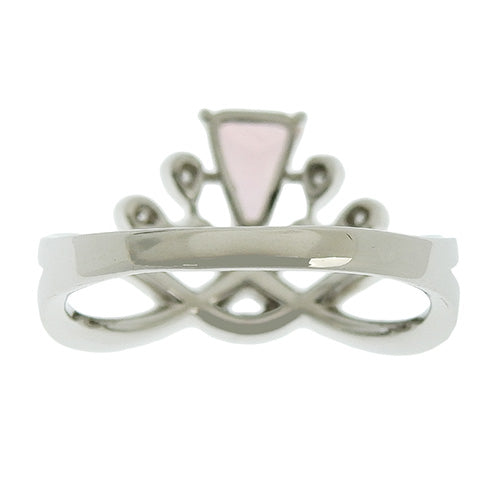 粉色蓝宝石和钻石戒指 PS0.618/D0.40 Pt900 铂金