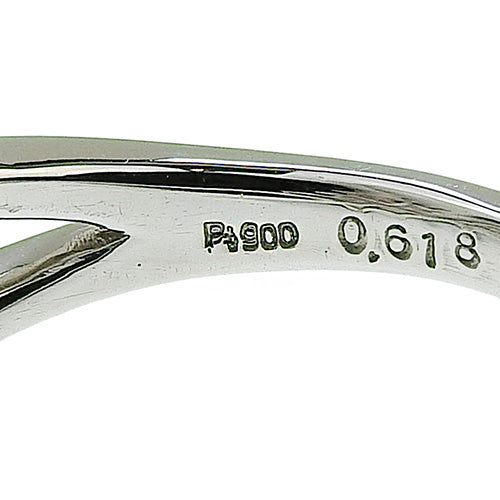 粉色蓝宝石和钻石戒指 PS0.618/D0.40 Pt900 铂金