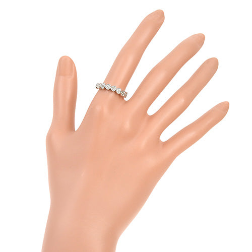 Heart Diamond Ring D0.17 K18 White Gold WG