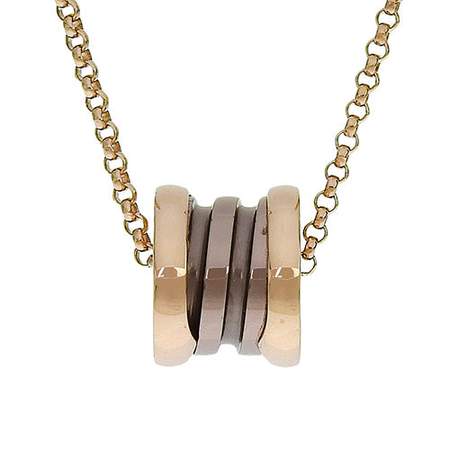 ビー・ゼロワン ネックレス K18 ピンクゴールド PG メタル