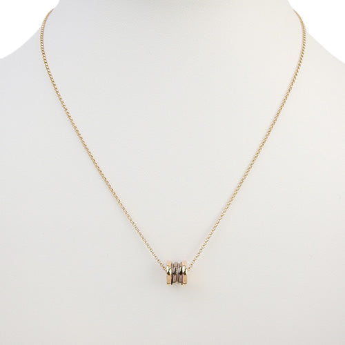 B.zero1 18K 玫瑰金和 PG 金属项链