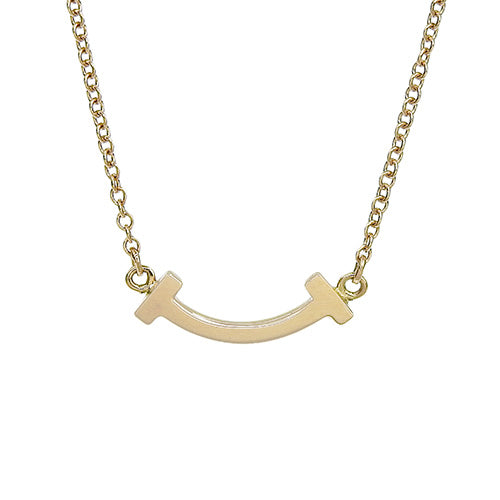 迷你微笑吊坠 K18 粉红金 PG