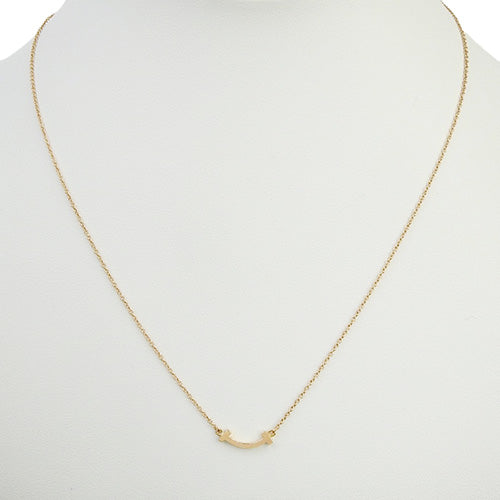 スマイル ペンダント ミニ K18 ピンクゴールド PG