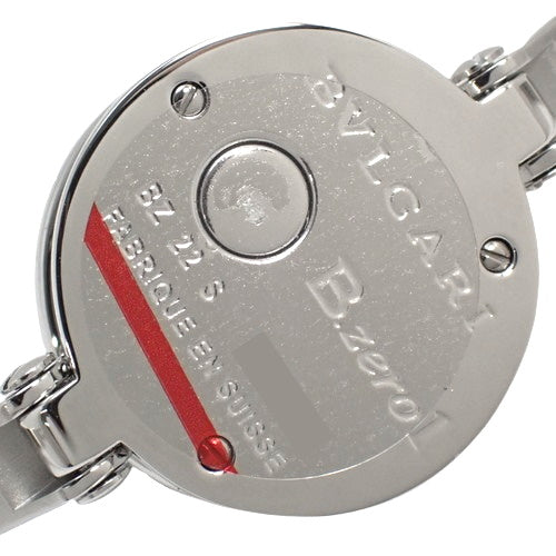 B.zero1 BZ22S Stainless Steel Quartz Diamond Bezel White Silver