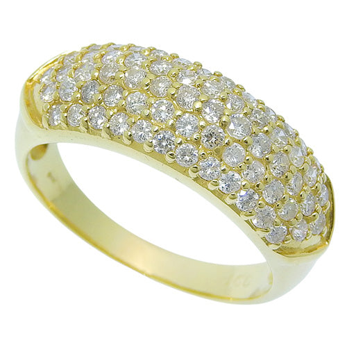 Diamond Ring D1.00 K18 Yellow Gold YG Pavé