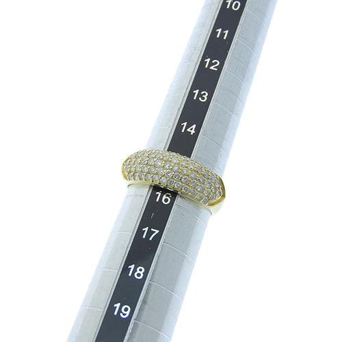 Diamond Ring D1.00 K18 Yellow Gold YG Pavé