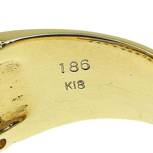 线状钻石戒指 D1.86 K18 黄金 YG