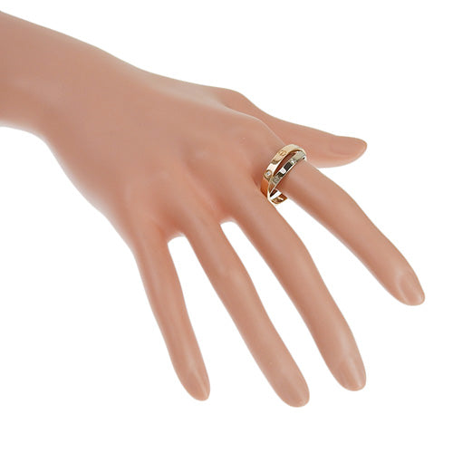 Be Love Ring Diamond K18 Pink Gold PG K18 White Gold WG