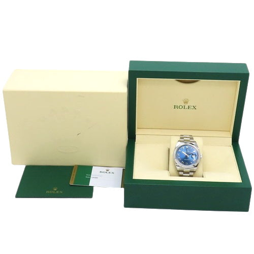 [Warranty included] 126300 Datejust 41 Stainless Steel SS Random Number Automatic Watch Purchased December 2019 Blue Silver