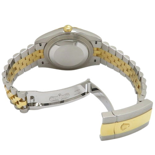 [Warranty included] 126333G Datejust 41 Stainless Steel and Yellow Gold, Random Number, Automatic, 10 Diamonds, Purchased in April 2021, Black Gold