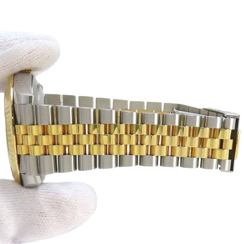 [Warranty included] 126333G Datejust 41 Stainless Steel and Yellow Gold, Random Number, Automatic, 10 Diamonds, Purchased in April 2021, Black Gold