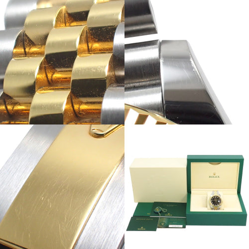 [Warranty included] 126333G Datejust 41 Stainless Steel and Yellow Gold, Random Number, Automatic, 10 Diamonds, Purchased in April 2021, Black Gold