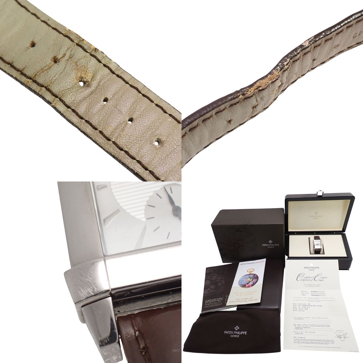 5111G-001 Gondolo WG/皮革 手动上链 白色