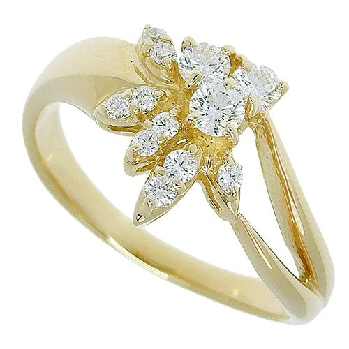 Diamond Ring D0.32 K18 Yellow Gold YG