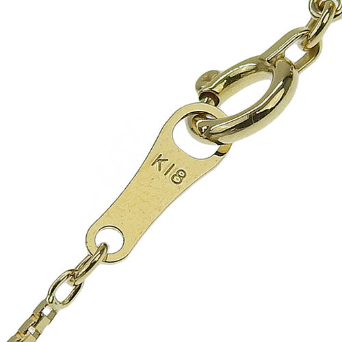 钻石叶形图案项链 D0.70 K18 黄金 YG