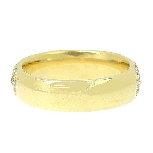 Diamond Half Eternity Ring D1.03 K18 Yellow Gold YG
