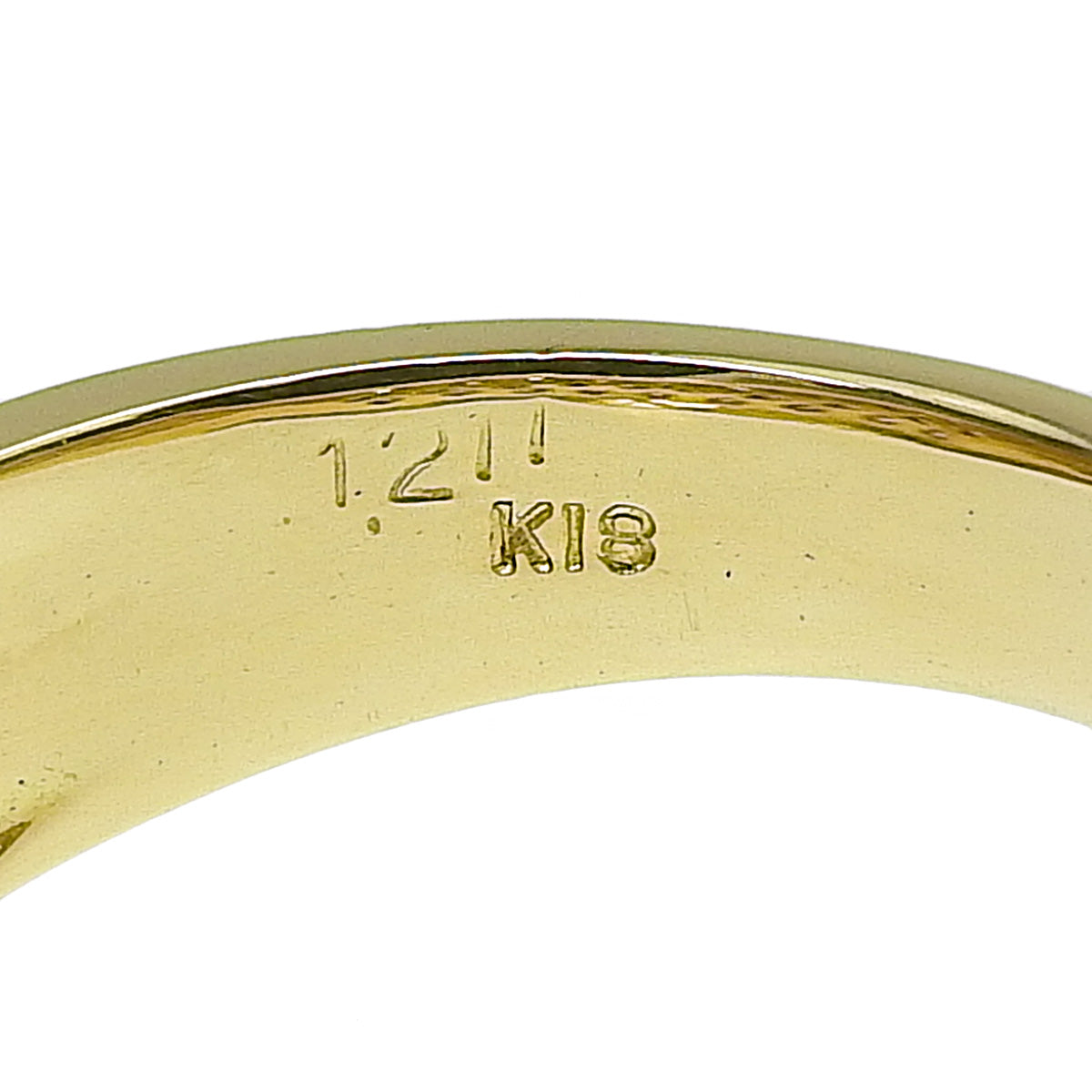 ダイヤモンド ハーフエタニティリング D1.211 K18 イエローゴールド YG