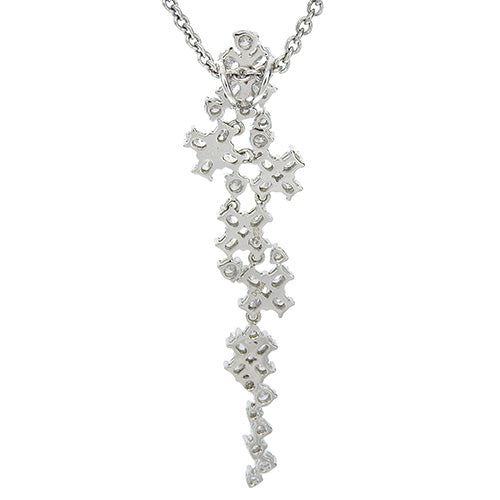 Diamond necklace D2.28,0.84 K18 white gold WG