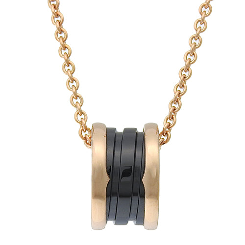 B-zero1 Necklace in 18K Pink Gold, PG and Ceramic