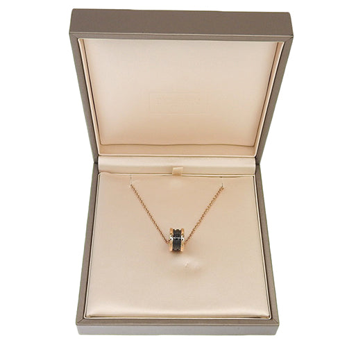B-zero1 Necklace in 18K Pink Gold, PG and Ceramic