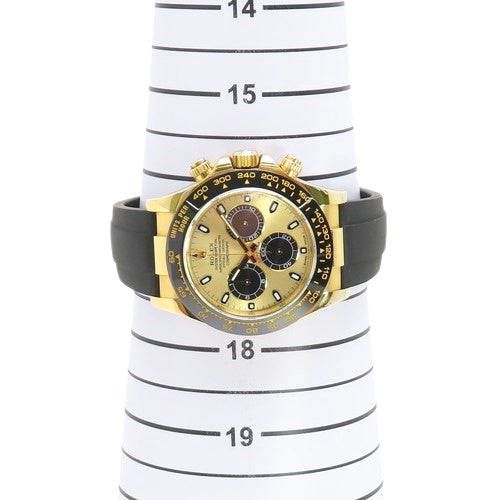 [保修在内] 116518LN Cosmograph Daytona 黄金/橡胶，随机号码，自动，香槟金