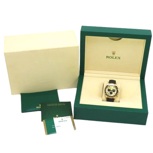 [保修在内] 116518LN Cosmograph Daytona 黄金/橡胶，随机号码，自动，香槟金