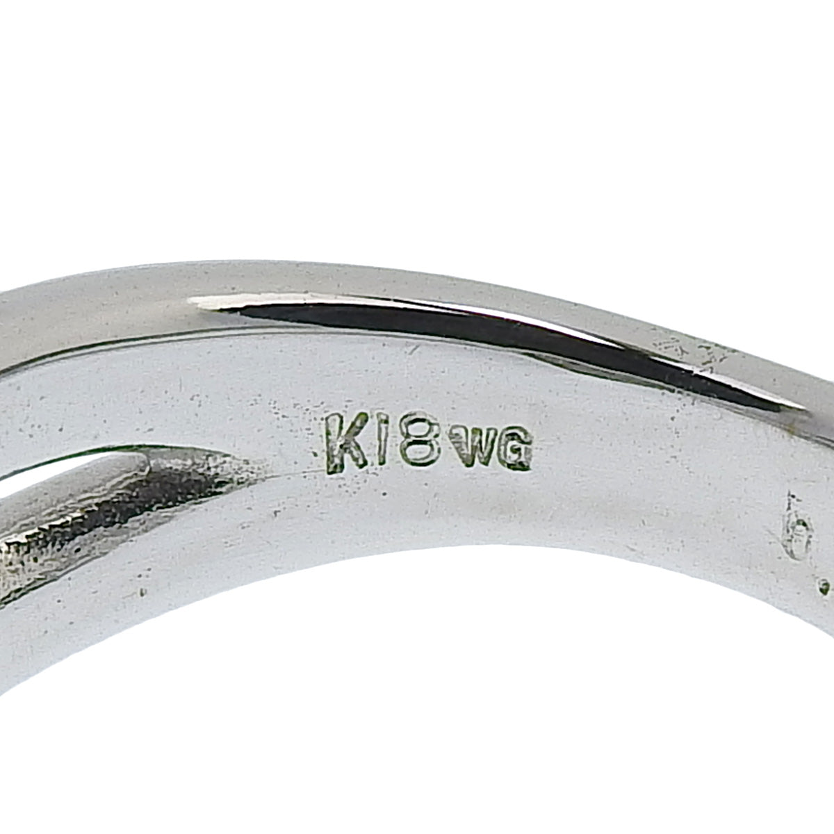 钻石心形戒指 D0.34 K18 白金 WG