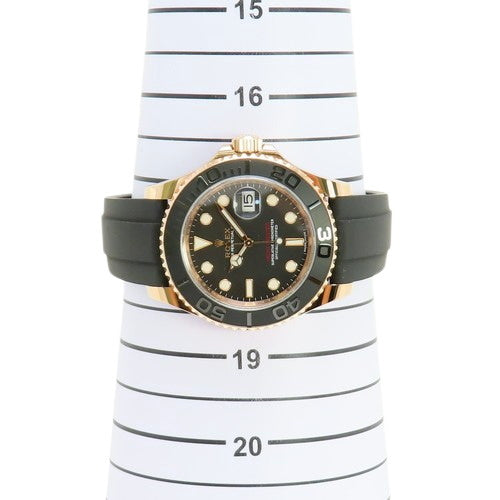 [Warranty included] 116655 Yacht-Master 40K 18K Everose Gold RG/Rubber Random Number Automatic Movement Purchased June 2019 Black Black