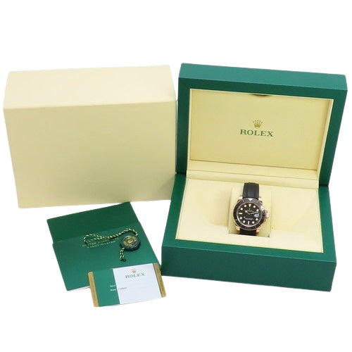 [Warranty included] 116655 Yacht-Master 40K 18K Everose Gold RG/Rubber Random Number Automatic Movement Purchased June 2019 Black Black