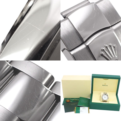 [Warranty included] 116334 Datejust 2 White Gold/Stainless Steel Automatic Watch, Random Number, Purchased in May 2015, White and Silver