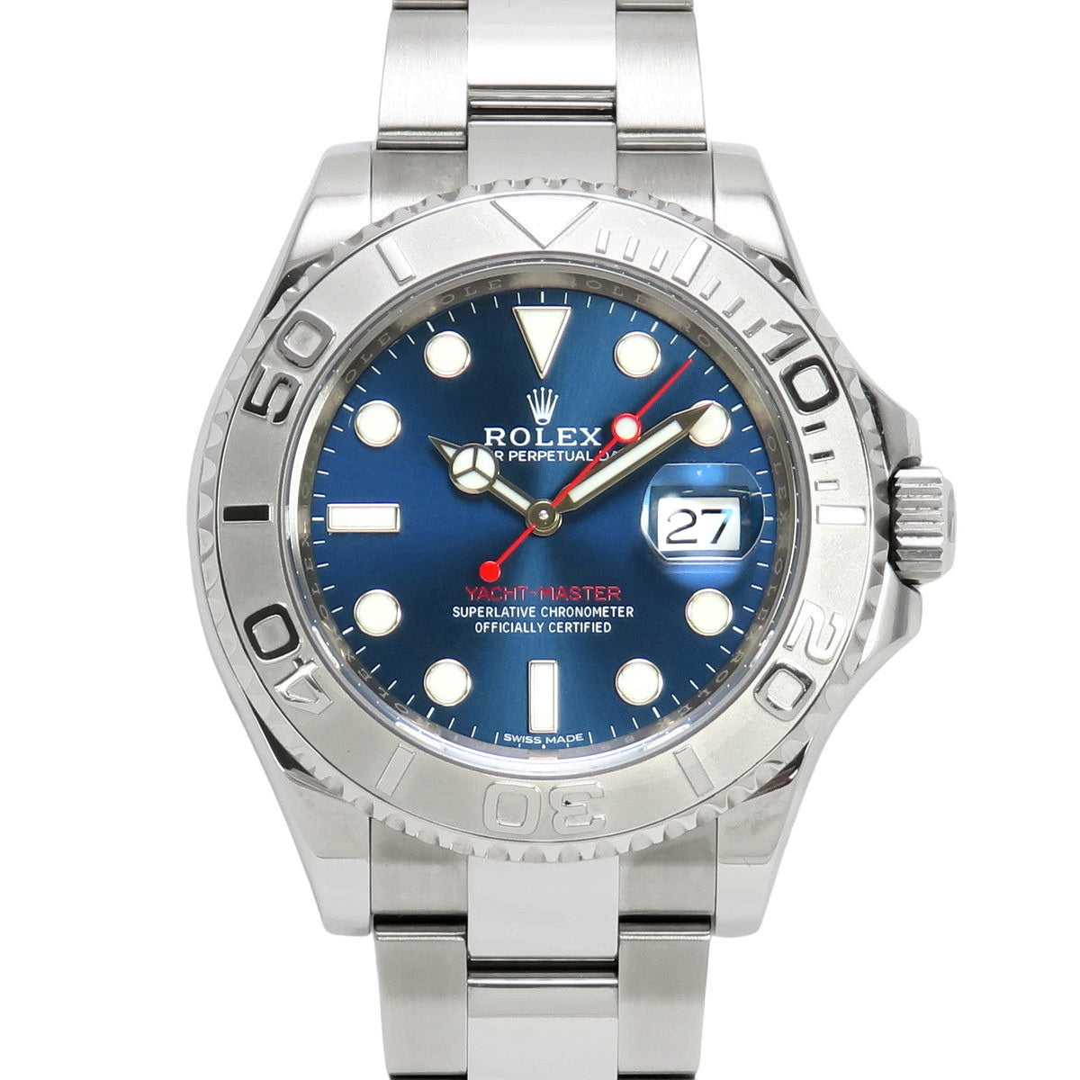 [Warranty included] 116622 Yacht-Master PT/SS Random Number Automatic Blue