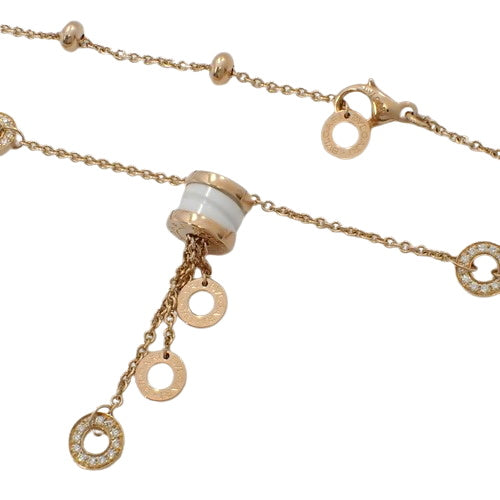 B-zero1 Element Necklace Diamond K18 Pink Gold PG Ceramic B-zero1