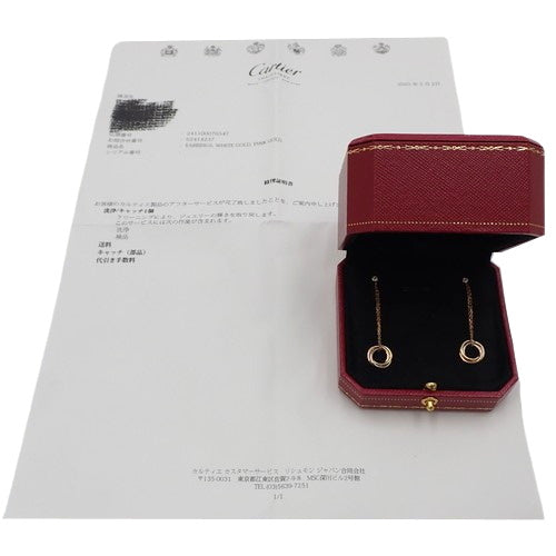 Sweet Trinity Earrings with Diamonds in 18K Yellow Gold (YG), 18K Pink Gold (PG), 18K White Gold (WG)