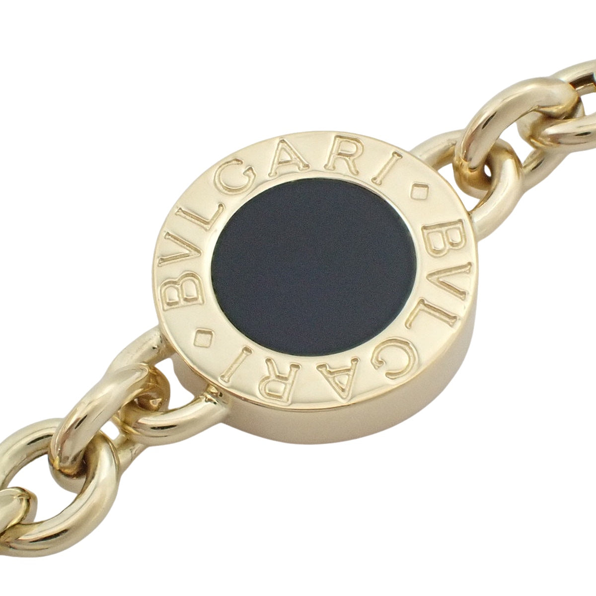 ロングネックレス オニキス イエローゴールド K18YG