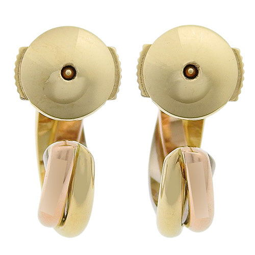 Trinity Earrings, Yellow Gold (K18YG), Pink Gold (K18PG), White Gold (K18WG), Accessory, Jewelry, Three-Color