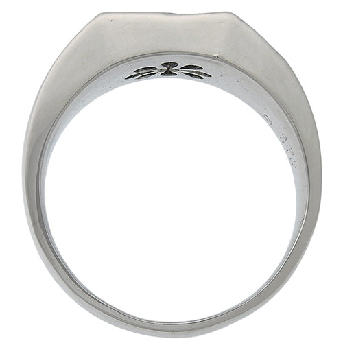 Signet Diamond Ring D0.28,0.12 Pt900 Platinum