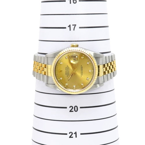 [Warranty included] 16233G Datejust 36 K18YG x SS X (1991) Automatic 10PD Gold, Purchased August 1992