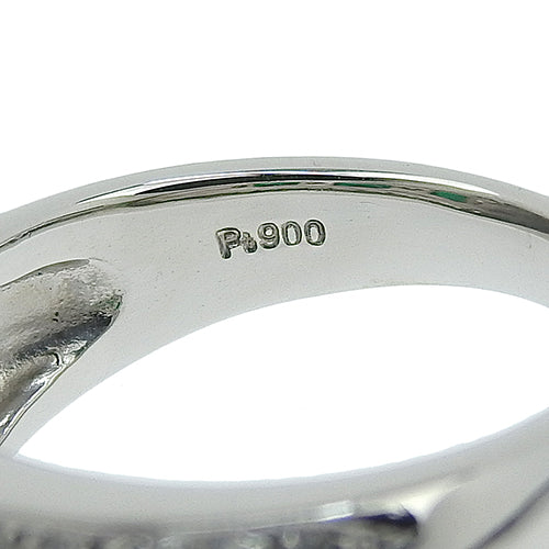 エメラルド ダイヤモンド リング E0.76/D0.70 Pt900プラチナ