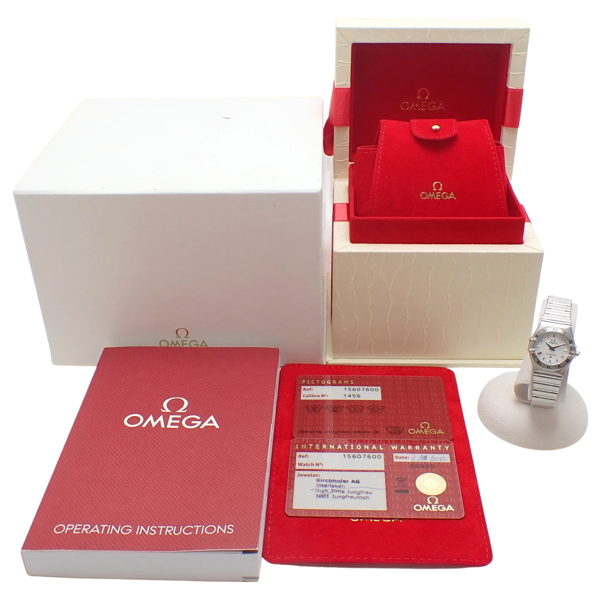 【保証書付】コンステレーションミニ 1560.76 ステンレススチール SS クオーツ 2001年10月購入 ホワイト