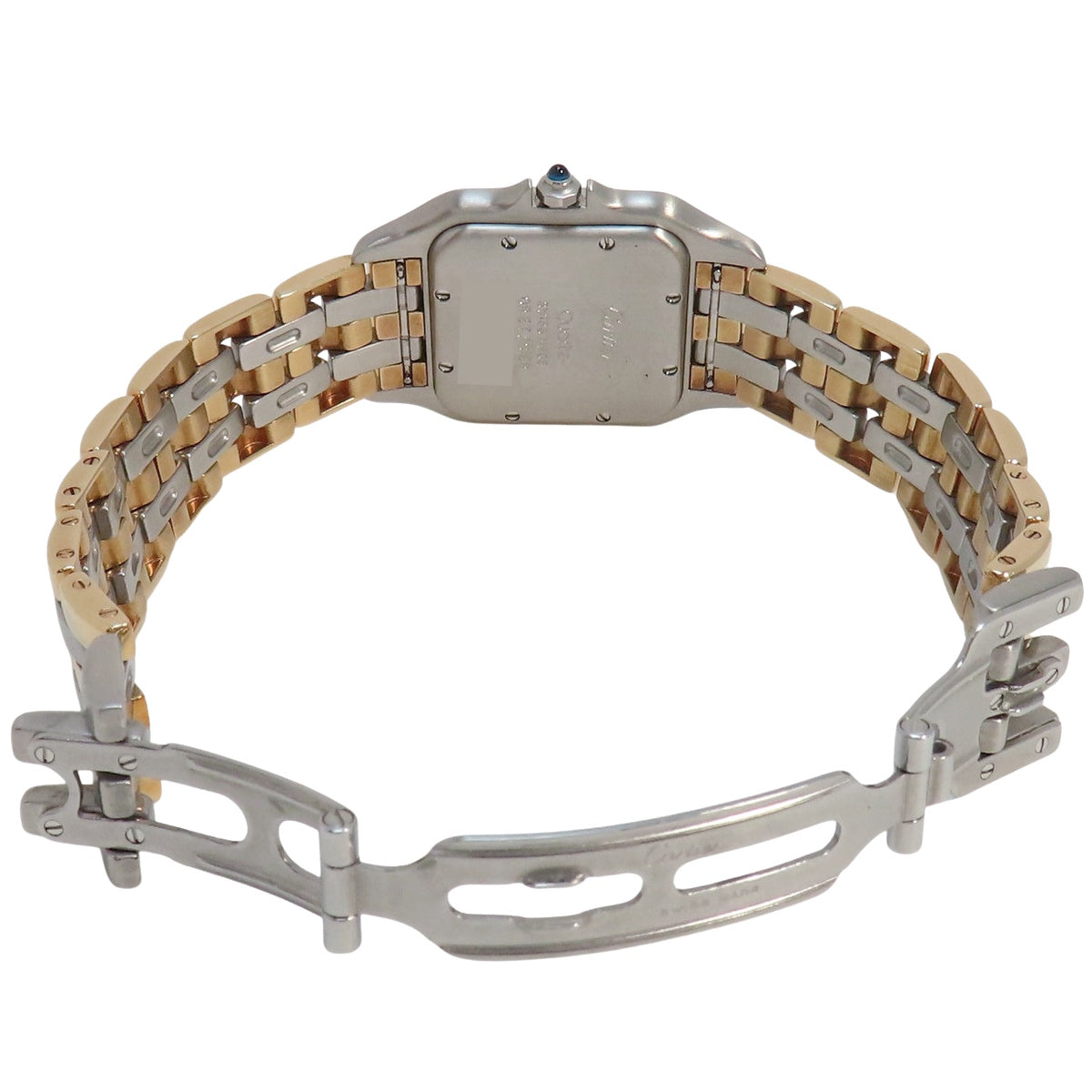 パンテールMM 3ロウ YG/SS アイボリー クオーツ レディース