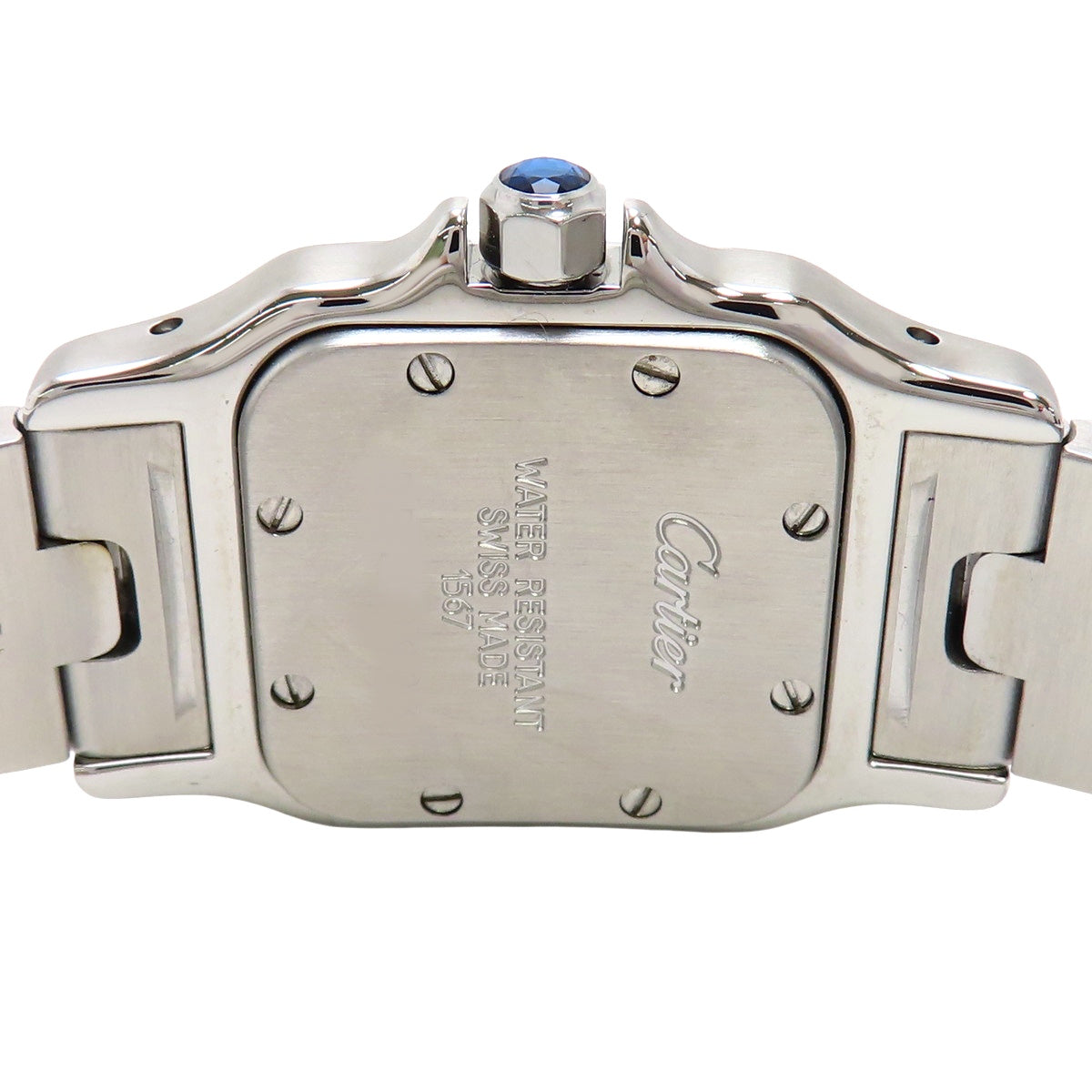 W20012C4 サントス ガルベ SM K18YG×SS クオーツ ホワイト