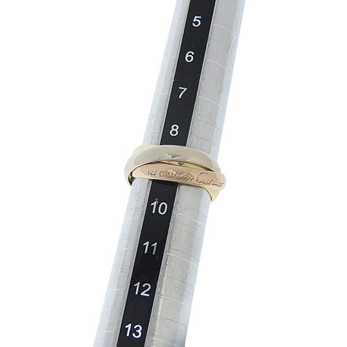 Cartier Trinity 戒指，18K 黄金 (YG)、18K 玫瑰金 (PG)、18K 白金 (WG)