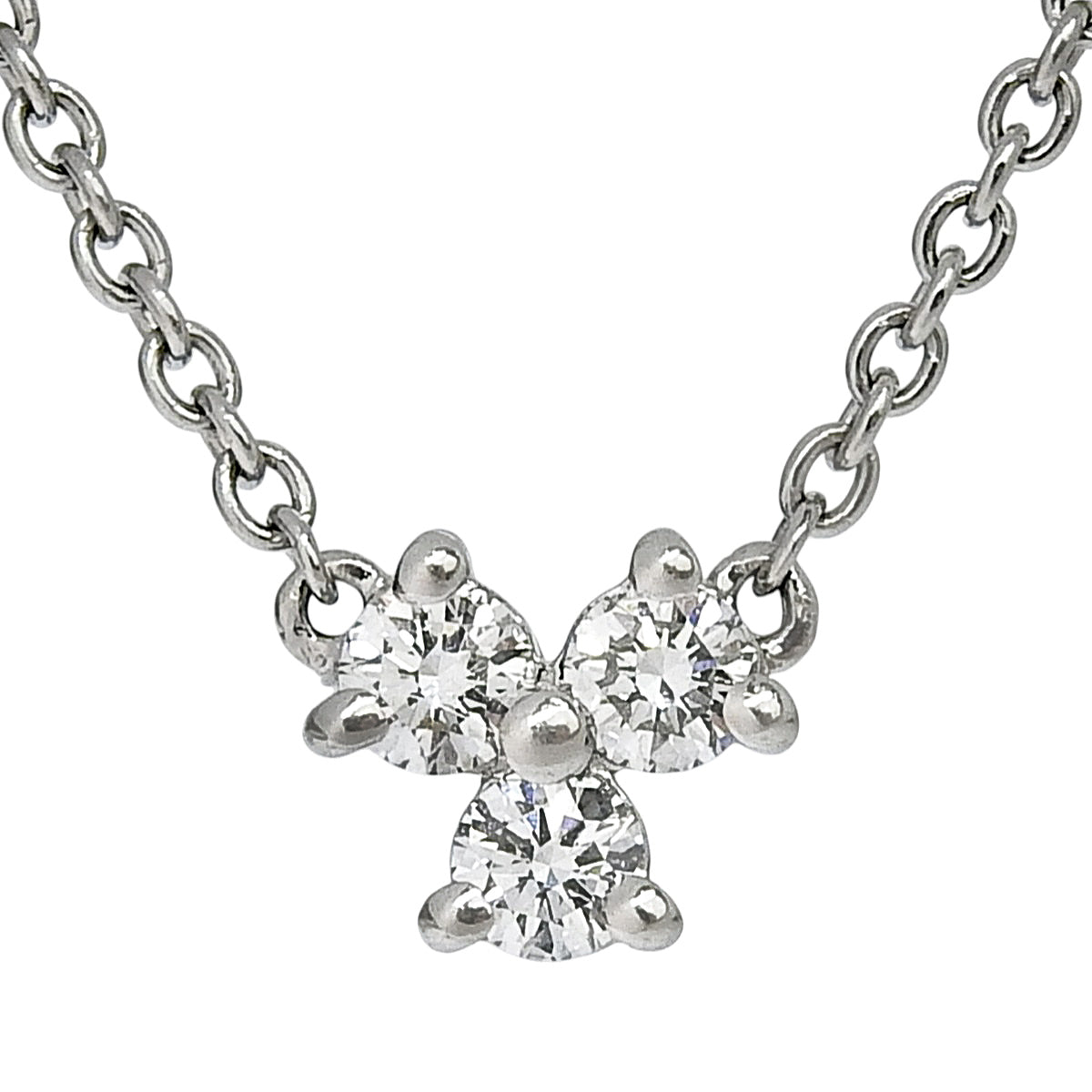 Aria Diamond Necklace, Diamond, Pt950 Platinum, 3PD