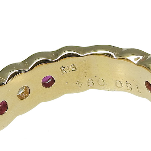 ルビー ダイヤモンド リング R1.50/D0.94 K18 イエローゴールド YG