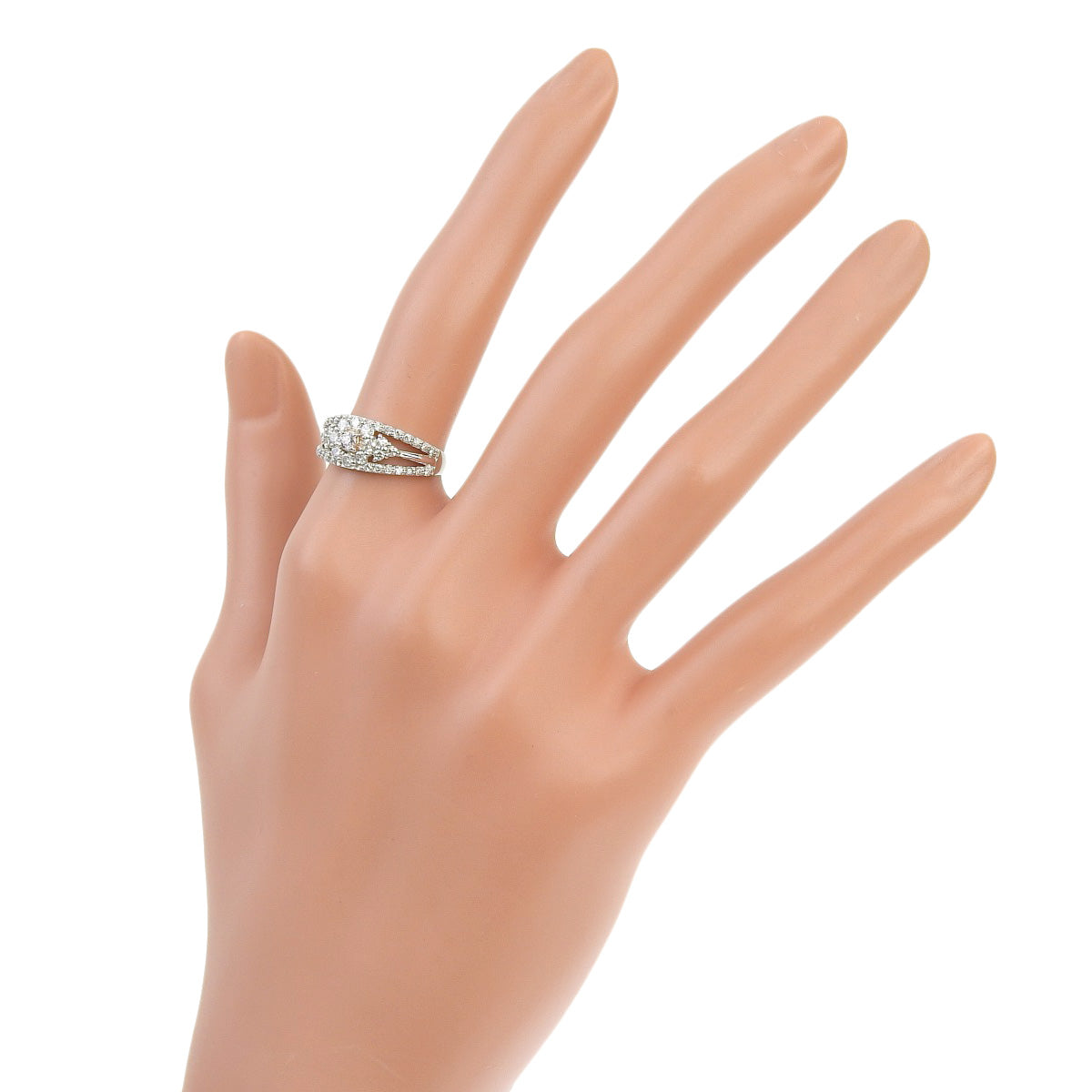 Pink Diamond Flower Ring PD0.079/D0.56 Pt950 Platinum