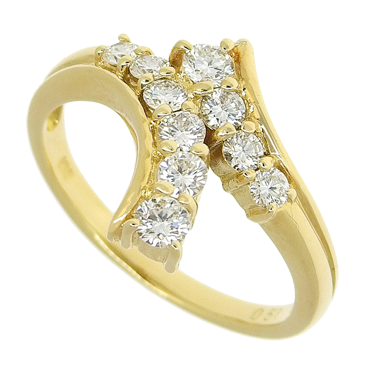 Diamond Ring D0.51 K18 Yellow Gold YG 10PD