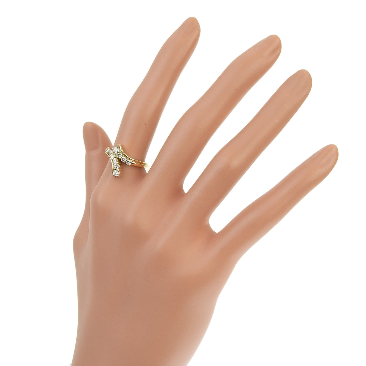 Diamond Ring D0.51 K18 Yellow Gold YG 10PD