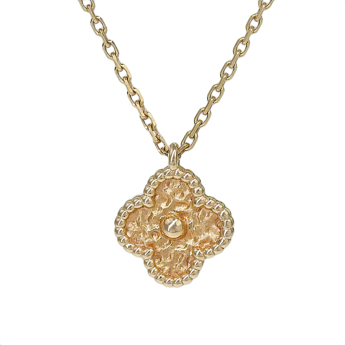 Sweet Alhambra pendant in 18K pink gold with a clover motif