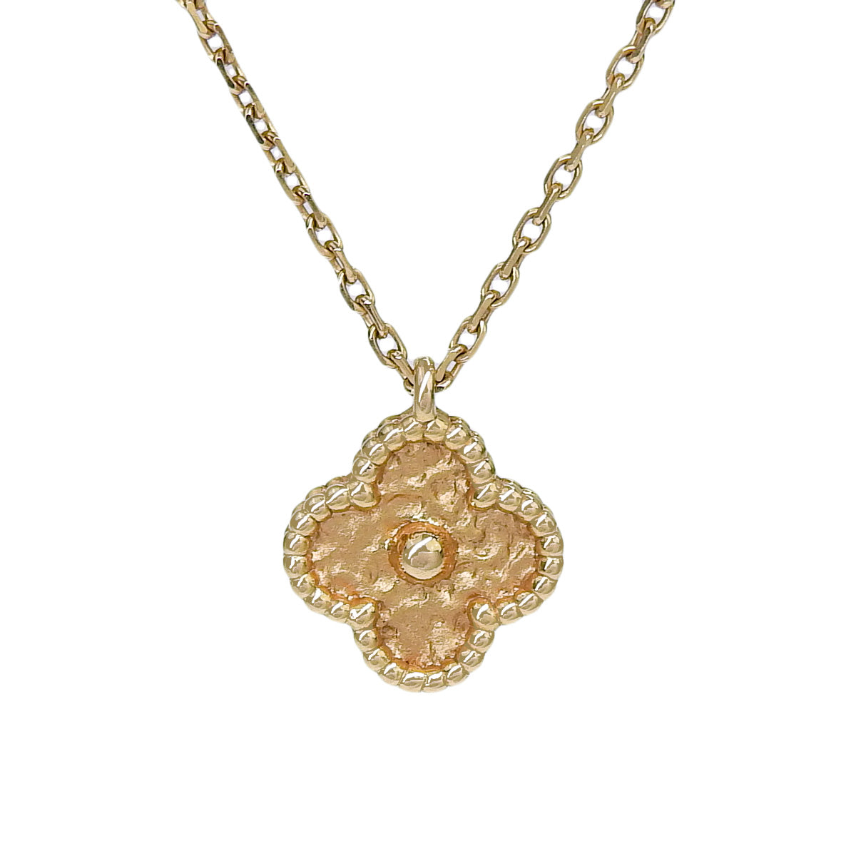Sweet Alhambra pendant in 18K pink gold with a clover motif